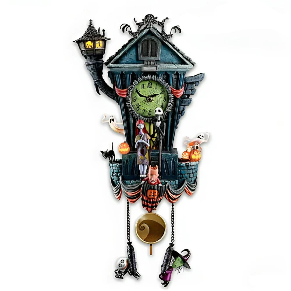 🎃 HallowClock - Halloween Wall Clock ⏰ Nightmare Before Christmas Collectible 👻