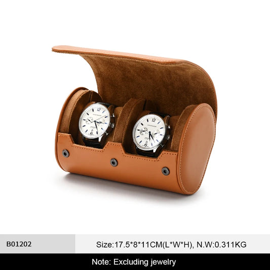 Leather Watch Storage Roll - 1/2/3 Slots