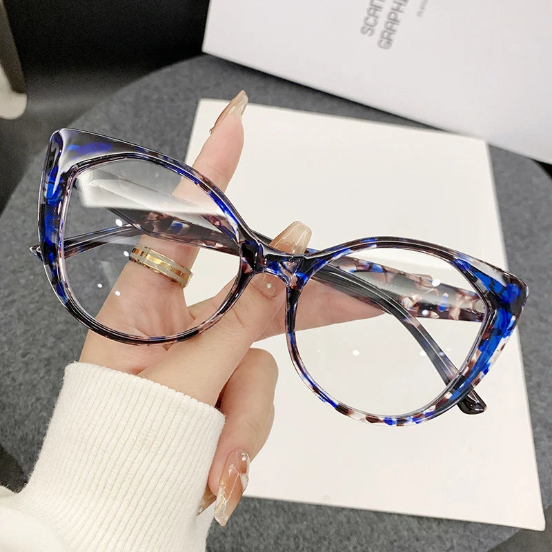 Retro Cat Eye Glasses - Anti Blue Light