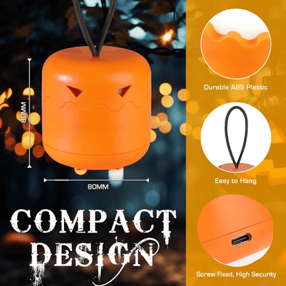 🎃 JEREMYTIS™ Spooky Glow Pumpkin Lantern – Collapsible, Rechargeable Jack-O’-Lantern for Halloween Fun! 🔋🌙