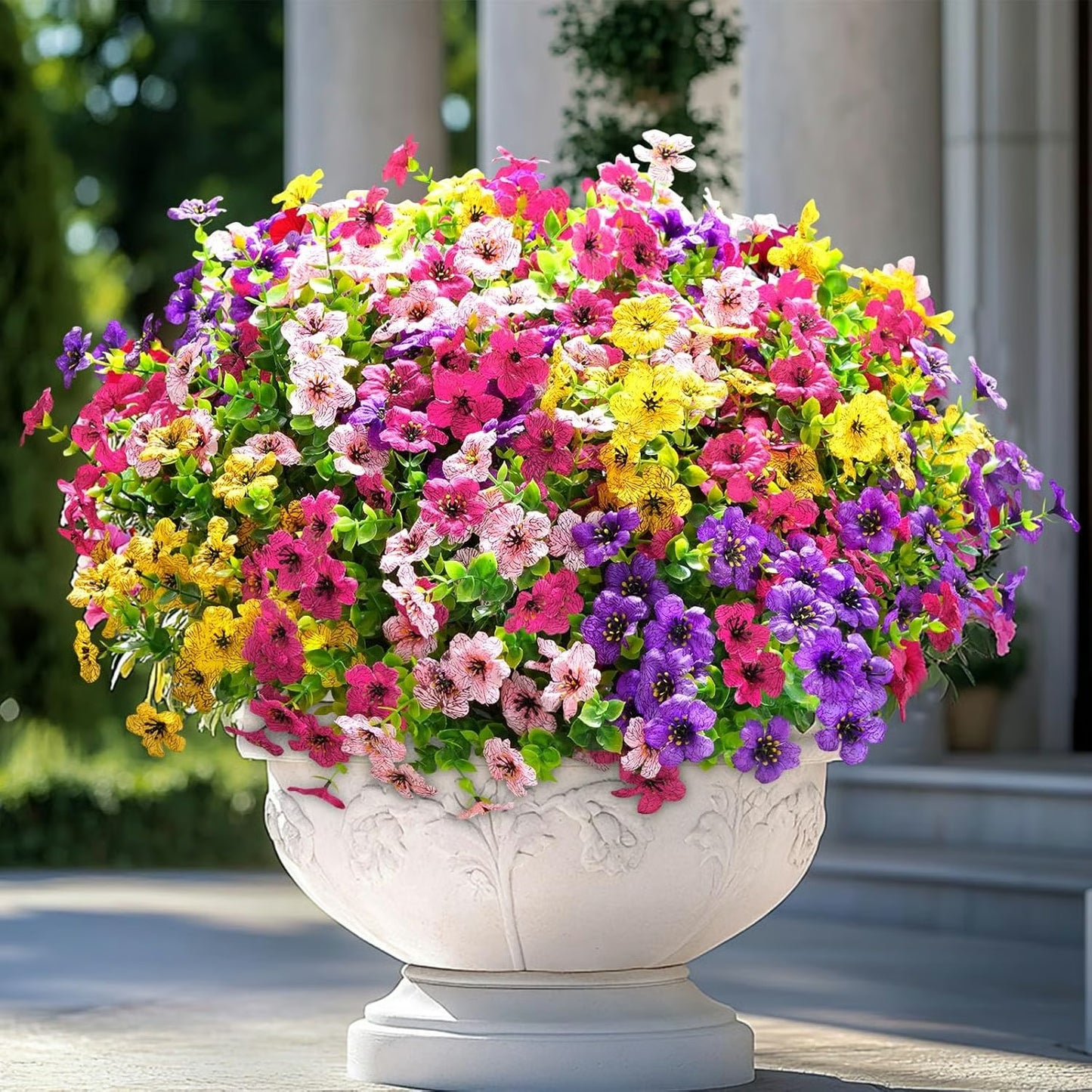 🌼 Flash Sale⚡Artificial Outdoor Sunset Mums – Brighten Up Your Outdoors, No Watering Needed!