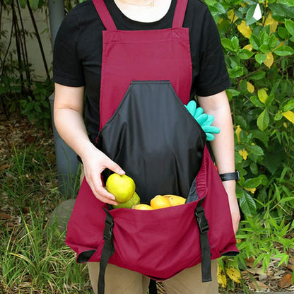 Comfortable Cross-Back Gardening Apron with Extra-Large Kangaroo Pockets to Boost Your Efficiency