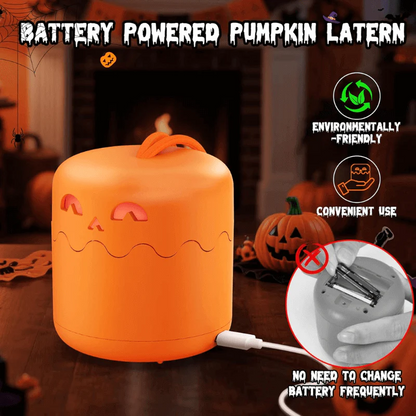 🎃 JEREMYTIS™ Spooky Glow Pumpkin Lantern – Collapsible, Rechargeable Jack-O’-Lantern for Halloween Fun! 🔋🌙