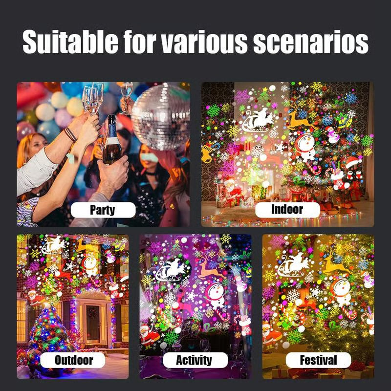 🎉 BLACK FRIDAY SALE 58% OFF + FREE GIFTS🎉 16-Pattern USB Christmas Projector Light