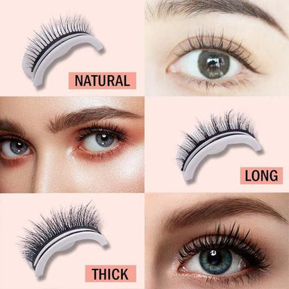 Effortless Beauty: Reusable Adhesive Eyelashes That Stay All Day
