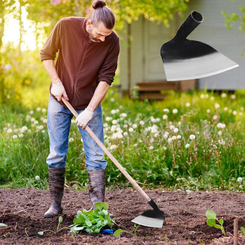 🌿Hot Sale! 🍃Heavy-Duty Steel Farm Gardening Weeding Hoe Head – Available in 21cm (8.27 in) & 28.5cm (11.22 in) Sizes