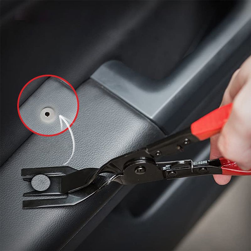 🔧 Auto Trim Panel Clip Removal Pliers | Heavy-Duty 🚙 Spring-Loaded Fastener & Door Upholstery Clip Remover Tool for Car Interior & Exterior