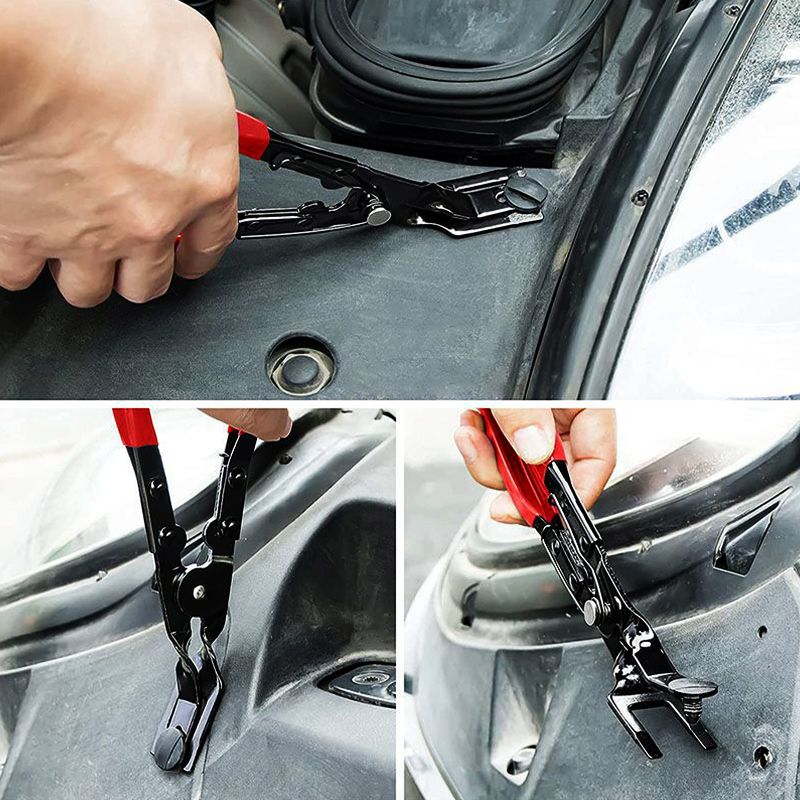 🔧 Auto Trim Panel Clip Removal Pliers | Heavy-Duty 🚙 Spring-Loaded Fastener & Door Upholstery Clip Remover Tool for Car Interior & Exterior