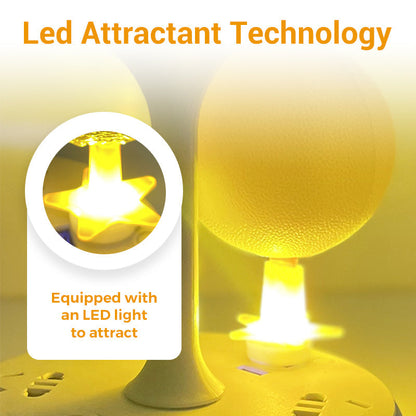 ✨2025 Hot Sale⌛🔥Sticky Fruit Fly Trap Ball with Stand & LED